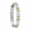 Charles Jourdan Bracelet Homme Acier Bicolore Large JOURDAN