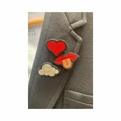 Broche Coeur Rouge Macon&Lesquoy 7 Broche Coeur Rouge Macon&Lesquoy -Pandora || Janod Soldes broche coeur rouge 3