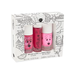 Coffret 2 Vernis + Brillant à Lèvres - NAILMATIC - HORIZON BIEN ETRE