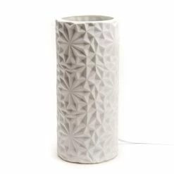 Lampe En Biscuit De Porcelaine Tube