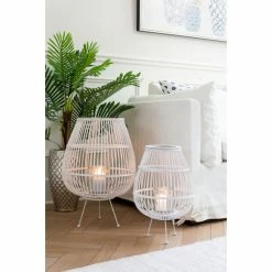 Lanterne "Daya" En Bois Blanc -Pandora || Janod Soldes lanterne daya en bois blanc 3