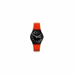 Montre Swatch Gent Rouge Et Noire Red Grin