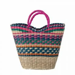 Panier Tressé Multicolore Bloomingville -Pandora || Janod Soldes panier tresse multicolore bloomingville 2