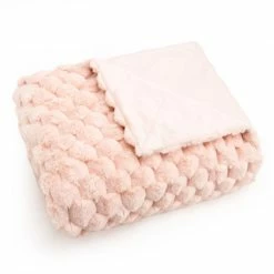 Plaid Rose Poudré Diana -Pandora || Janod Soldes plaid rose poudre diana 1